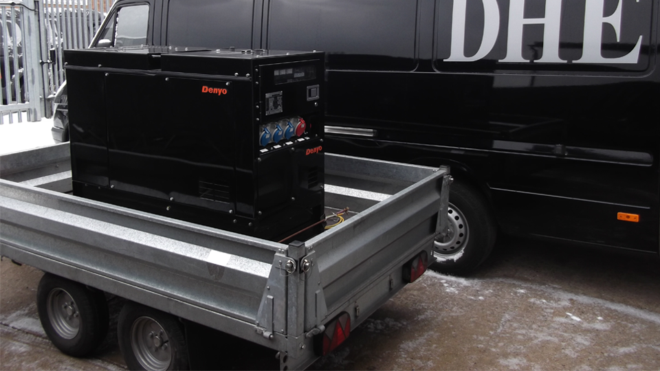 DHE 12.5KVA Super Silent Road Towable Diesel Generator