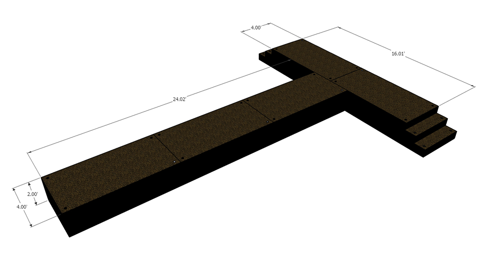 Catwalk Hire Package 4 - 24ft x 4ft Runway and 16ft x 4ft T-Section